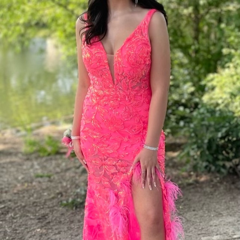 Amarra Pink Prom Dress